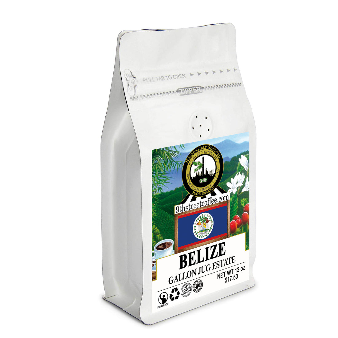 Organic Shade Grown Belize Gallon Jug Estate Coffee