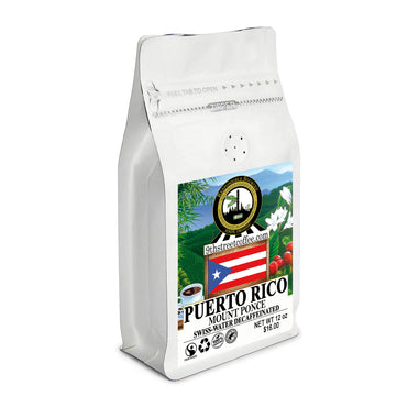 Organic Swiss Water DeCaf Puerto Rican Mount Ponce Coffee