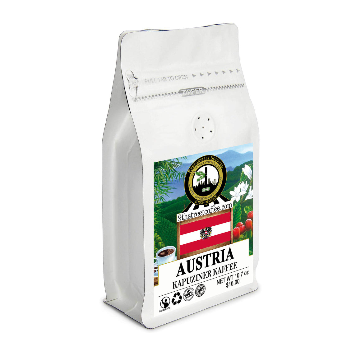 Organic Austrian Kapuziner Kaffee Vienna Roast Coffee