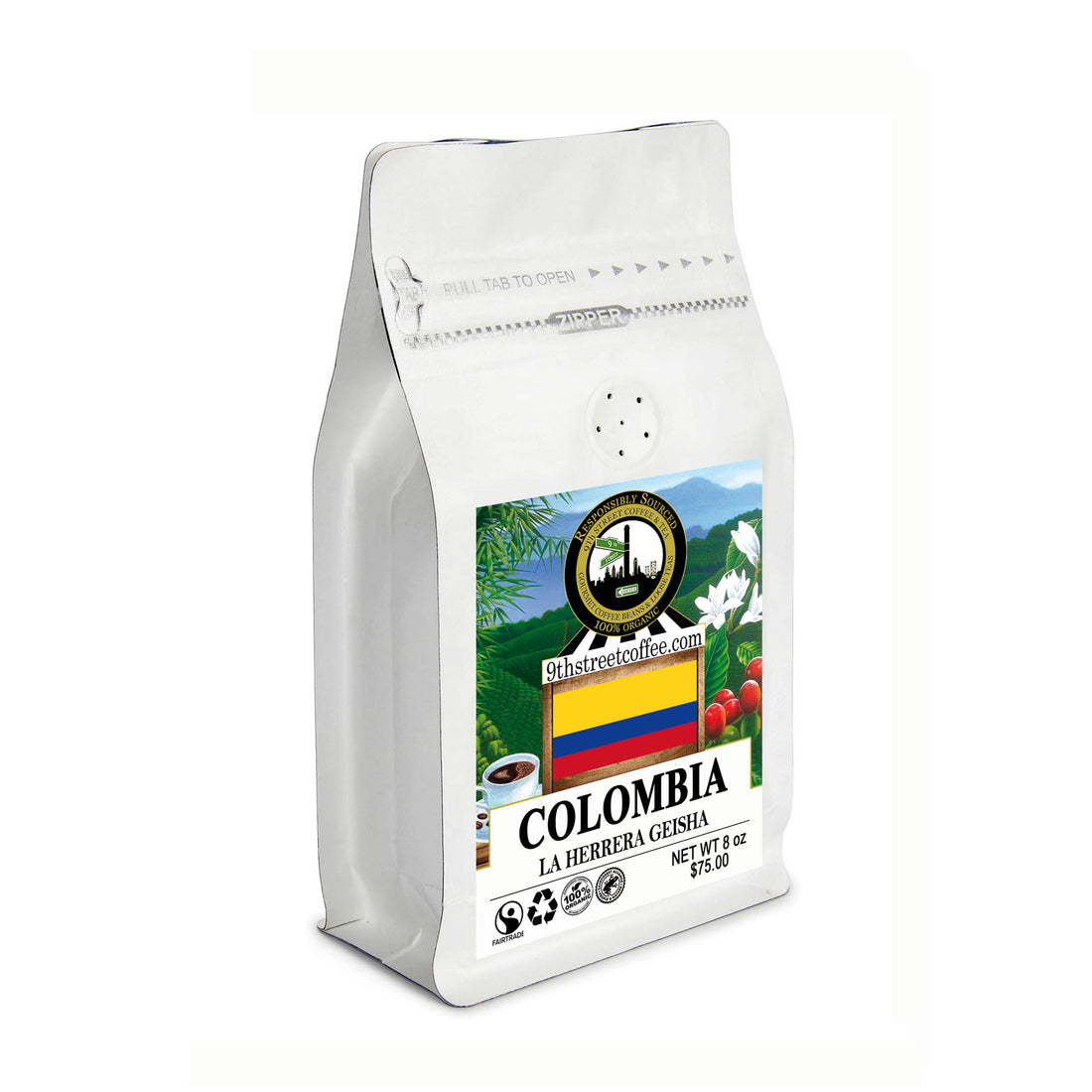 Organic Colombian La Herrera Geisha Reserve Cafe