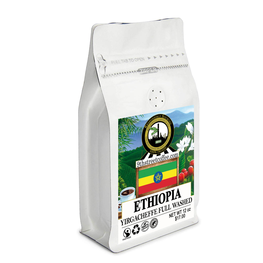 Organic Ethiopian Yirgacheffe Full Washed