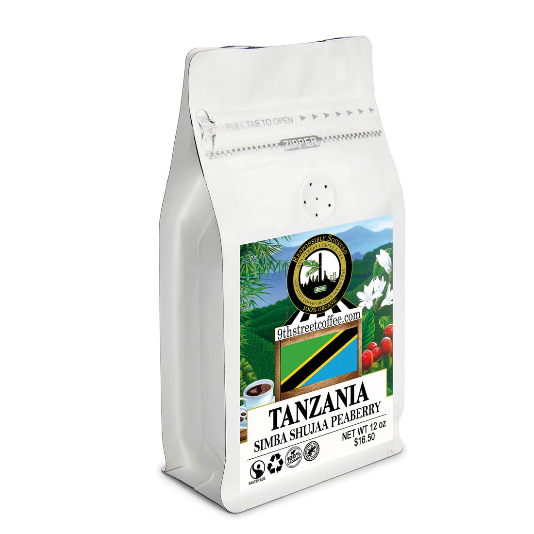 Organic Tanzanian Simba Shujaa PB Coffee