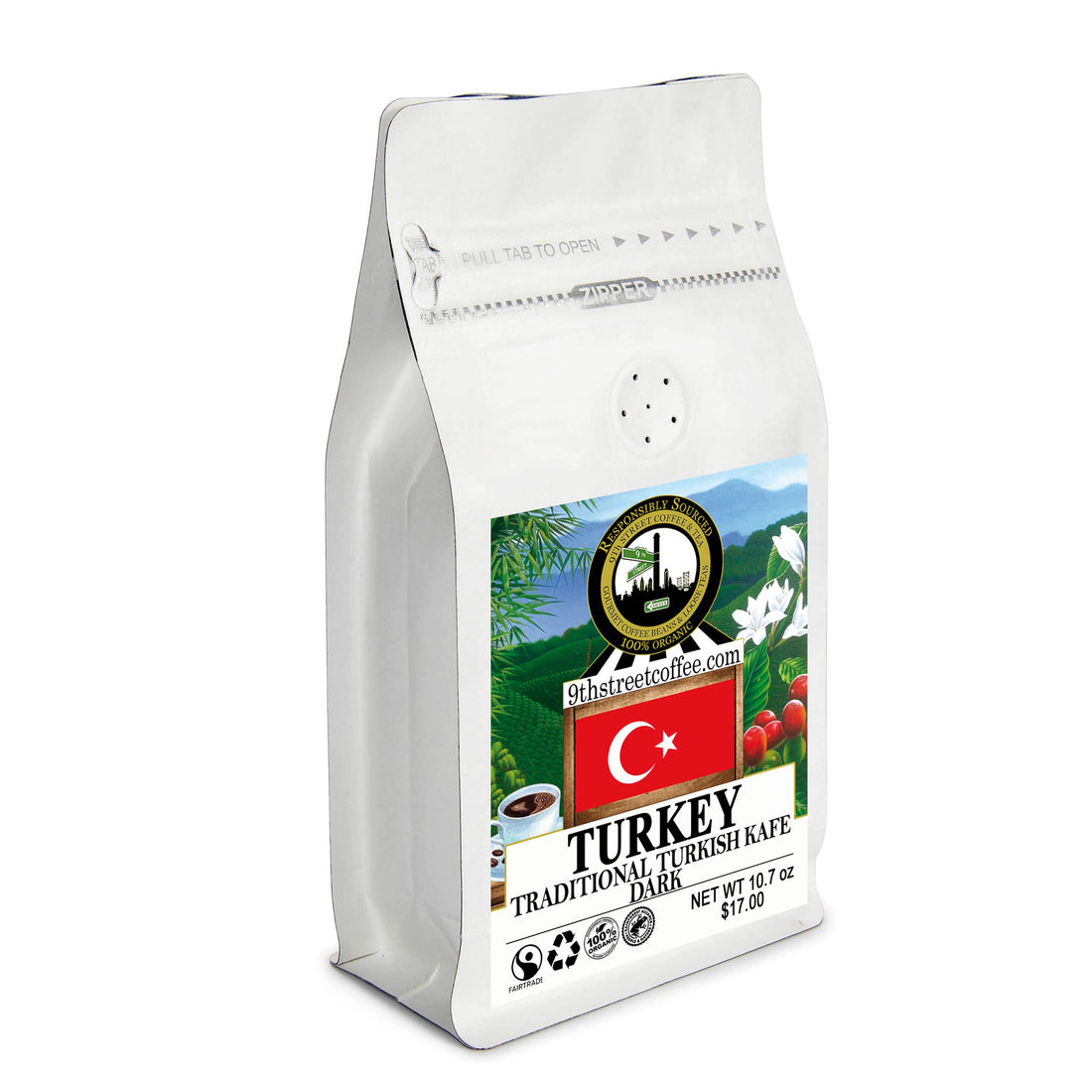 Organic Traditional Turkish Kafe Dark Roast Coffee
